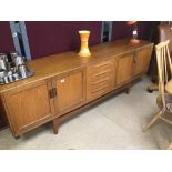 A RETRO G PLAN RED LABEL TEAK SIDEBOARD 214 X 46 X 75CMS