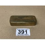 A 996G BRONZE BULLION OF RECTANGULAR FORM, NUMBERED 346393