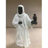 A MINTON PORCELAIN FIGURE THE SHEIKH, MADE IN ENGLAND C.1978, 25.5CM HIGH (AF)