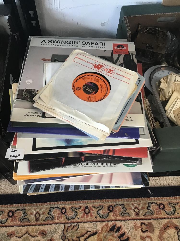 A QUANTITY OF VINYL RECORDS ALBUMS AND LP'S