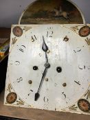 A COLLECTION OF LONGCASE CLOCKS DIALS OF VARYING SHAPES AND DESIGNS, INCLUDING ONE WITH ORIGINAL