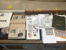 ASSORTED EPHEMERA, INCLUDING FIRST DAY COVERS, STAMPS AND PHOTOGRAPHS, MOST IN ALBUMS, ALSO