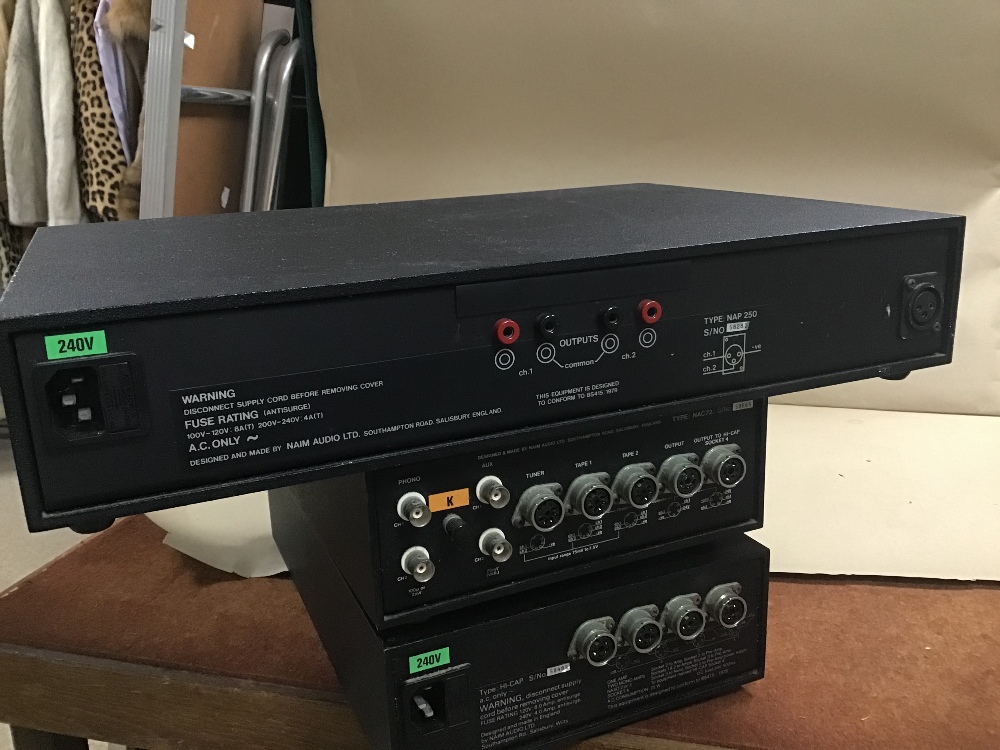 THREE NAIM AUDIO SEPARATES NAC72/NAP250 AND NAIM POWER SUPPLY HI-CAP - Image 6 of 6