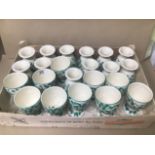 A COLLECTION OF UNUSUAL MASONS IRONSTONE WINE CUPS/GOBLETS, EACH 12.5CM HIGH, 22 IN TOTAL