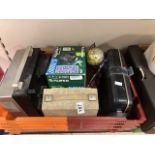 MIXED ITEMS, INCLUDING GRUNDIG CASSETTE PLAYER, CANON AUTO ZOOM 518 SV SUPER 8 FILM CAMERA IN