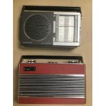 A ROBERTS R23 RADIO AND A GRUNDIG PARTY BOY 100