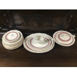 A TWENTY THREE PIECE ART DECO PART DINNER SERVICE