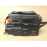 A BAUER BOSCH VCC 616 AF VIDEO CAMERA RECORDER IN ORIGINAL CARRY BAG WITH ACCESSORIES