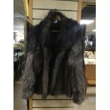 A VINTAGE FOX FUR JACKET