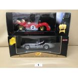 TWO 1;18 SCALE DIE CAST MODEL CARS, COMPRISING MAISTO MERCEDES-BENZ 300 SLR MILLE MIGLIA 1995 AND