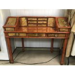 AN ORIENTAL STYLE GLOSSY CARLTON DESK