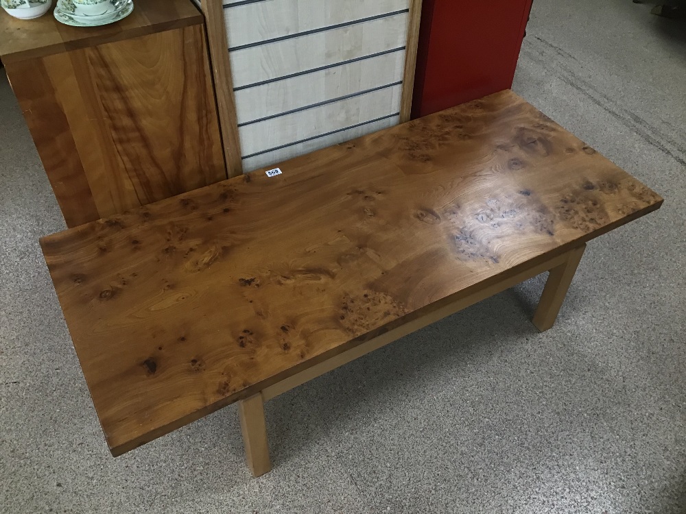 A MODERN COFFEE TABLE 140 X60 X 38CMS - Image 2 of 3