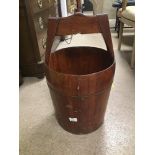 A VINTAGE CHINESE RICE BUCKET