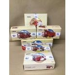 A GROUP OF SEVEN CORGI CLASSICS FIRE TRUCKS, INCLUDING 97392 SIMON DENNIS HYDRAULIC PLATFORM,