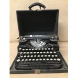 A VINTAGE UNDERWOOD TYPEWRITER