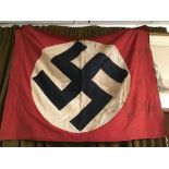 A GERMAN WW2 TWO SIDED FLAG 106 X 82CMS