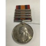 QUEEN'S SOUTH AFRICA MEDAL, AWARDED DURING THE 2ND BOER WAR TO 24332 BOMB: A.P COLLYNS, 62ND BTY,