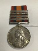 QUEEN'S SOUTH AFRICA MEDAL, AWARDED DURING THE 2ND BOER WAR TO 24332 BOMB: A.P COLLYNS, 62ND BTY,