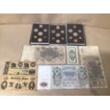 THREE EARLY 20TH CENTURY RUSSIAN BANKNOTES; TWO 100 RUBLES C.1910 AND ONE 500 RUBLES C.1912,