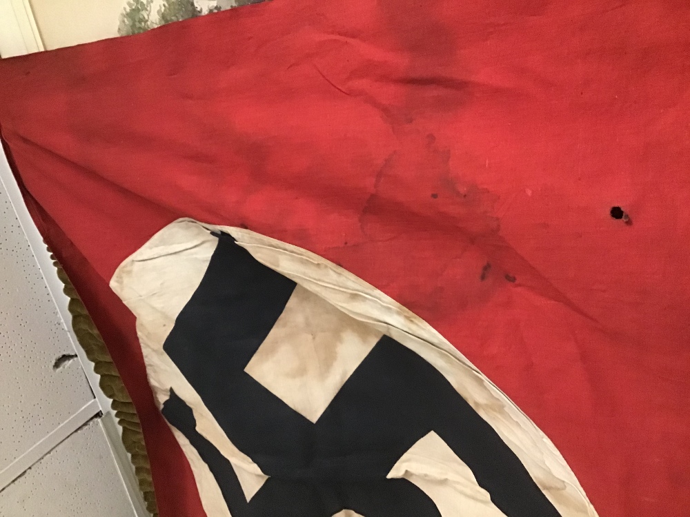 A GERMAN WW2 TWO SIDED FLAG 106 X 82CMS - Image 2 of 2