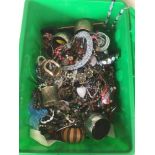 A LARGE COLLECTION OF ASSORTED COSTUME JEWELLERY