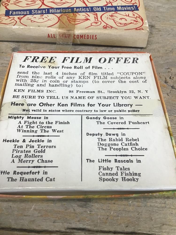 EARLY FILM REELS, INCLUDING RODAN "THE FLYING MONSTER" 8MM, LAUREL & HARDY IN THE SALESMAN 8MM AND - Image 3 of 5