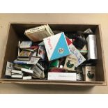 TOBACCIANA, ASSORTED ITEMS INCLUDING CIGARETTE PACKETS, MATCHBOOKS, RIZLA PACKETS ETC