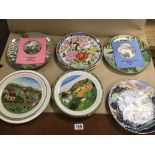 A COLLECTION OF CERAMIC PLATES, INCLUDING ROYAL WORCESTER FABULOUS BIRDS NO 9073 OF 10000,