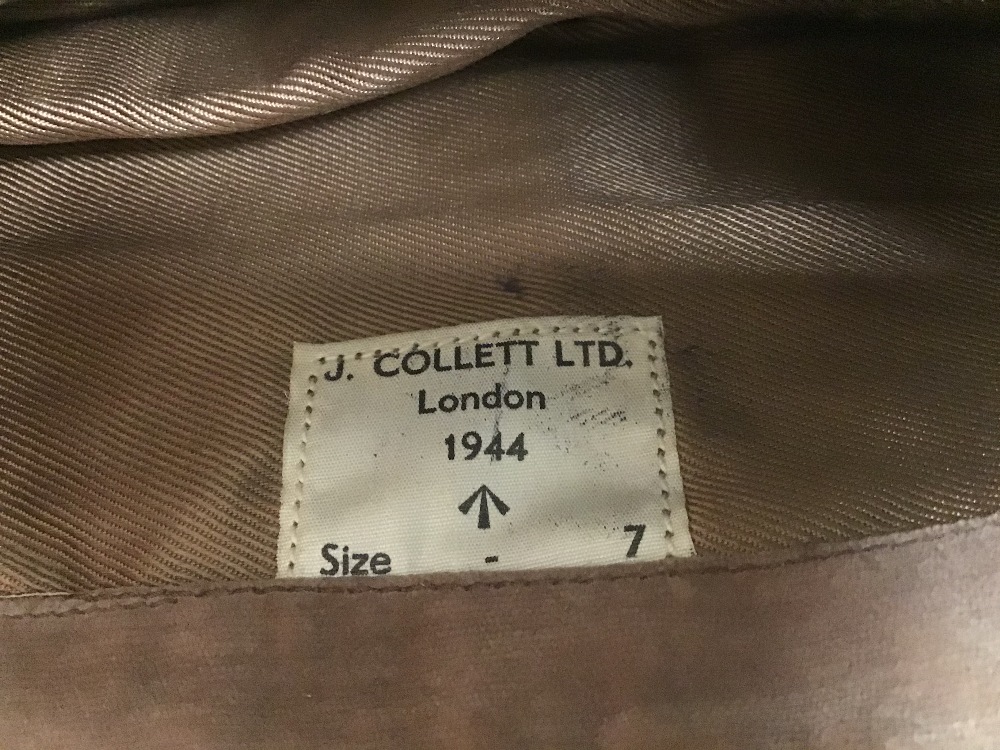 AN RAF MILITARY CAP DATED 1944 J.COLLETT LTD OF LONDON SIZE 7 - Image 2 of 3