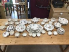 AN EARLY SEVENTY-TWO PIECE ROYAL DOULTON DINNER AND TEA SERVICE (OLD LEEDS PATTERN)