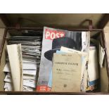 A SUITCASE OF EPHEMERA INCLUDING POSTCARDS AND PHOTOGRAPHS