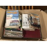 A COLLECTION OF MECCANO MAGAZINES FROM THE 50S/60S WITH RAILWAY WONDERS OF THE WORLD MAGAZINES