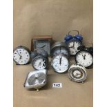 A COLLECTION OF MAINLY ALARM CLOCKS