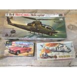 THREE BOXED VINTAGE MODEL KITS ( UNCHECKED) AIRFIX AND REVELL