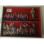 A QUANTITY OF BRITAINS PAINTED LEAD SOLDIERS