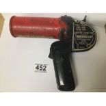 A VINTAGE ANTIFYRE PISTOLE MODEL B FIRE EXTINGUISHER PISTOL