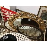 THREE MIRRORS SWING MIRROR AND GILDED MIRROR