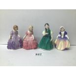 FOUR ROYAL DOULTON LADIES, INCLUDING FRANCINE, ROSE, DINKY DO AND ANOTHER ROSE