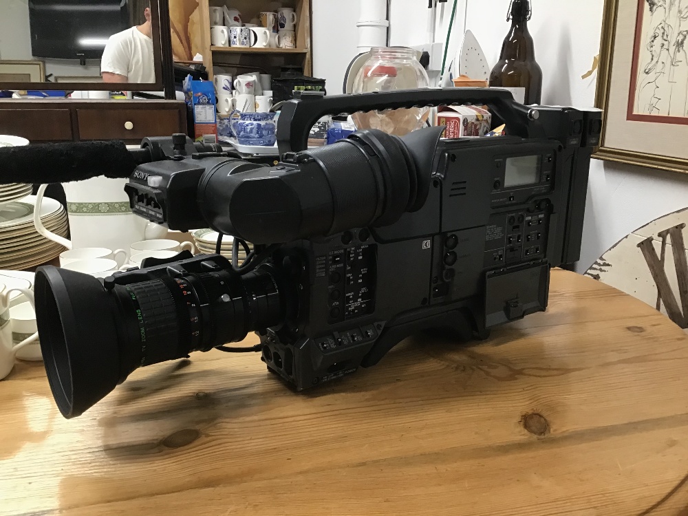 A SONY HYPER HAD BETACAM S.P CAMERA WITH LOTS OF ACCESSORIES