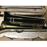 A CASED BESSON A CLASS ACADEMY 402 TROMBONE