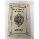 AN EARLY 20TH CENTURY MADAME TUSSAUD'S EXHIBITION CATALOGUE