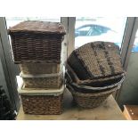 A COLLECTION OF VINTAGE BASKETS