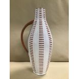 A MID CENTURY WEST GERMAN ART POTTERY POURING JUG, 33CM HIGH