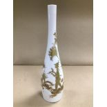 A ROSENTHAL STUDIO LINE PORCELAIN BOTTLE STYLE VASE BY BJORN WIINBLAD, 27CM HIGH