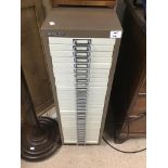 A BISLEY THIRTY DRAWER FILING CABINET