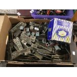 A LARGE QUANTITY OF HORNBY-DUBLO 3-RAIL TRACK, ALSO INCLUDING A MECCANO POWER CONTROL UNIT A2