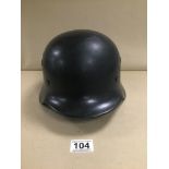 A MILITARY HELMET WITH ITS INNERS