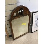 A VINTAGE MIRROR 87 X 53CMS