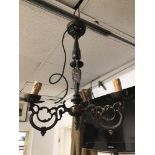 A FRENCH 1920'S THREE BRANCH CHANDELIER