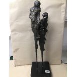 A LARGE BRONZE BY CHARLOTTE ATKINSON A LIMITED EDITION OF 95. COMES WITH ORIGINAL BOX. 67CM.